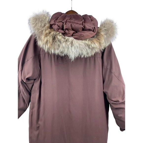 Women’s Cabela's Long Brown Trench Coat Size M - Picture 5 of 8